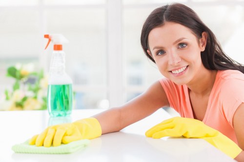 Professional house cleaning service in a Richmond home