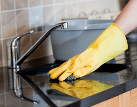 Deep cleaning of tiled and grouted floors in Richmond