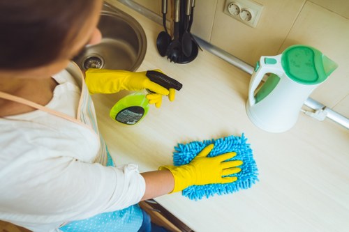 Kitchen and living space deep cleaning in Richmond