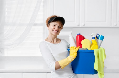 Detailed bathroom cleaning as part of a deep clean