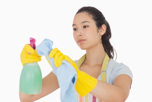 Manager assessing a deep cleaning complaint and service notes