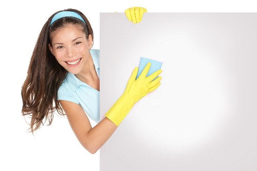 Cleaning kitchen and bathroom surfaces after building work