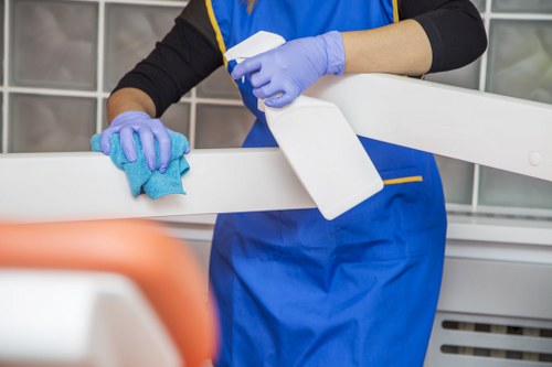 Upholstery cleaning equipment beside a sofa in Richmond